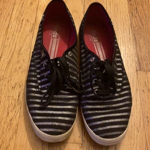 Black and Silver Keds Size 11